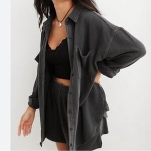 Aerie Lumberjane Fleece Shirt